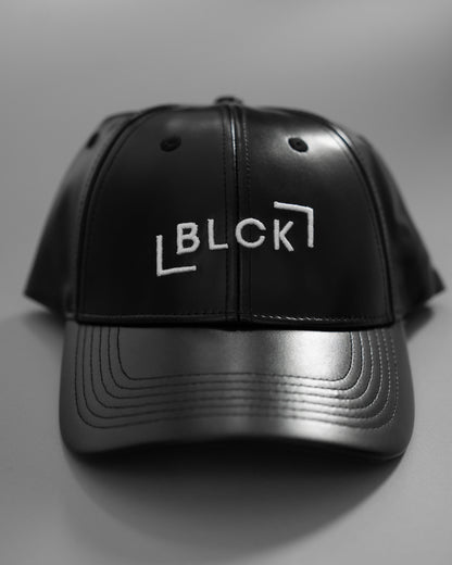 BLCK Faux Leather Baseball Cap